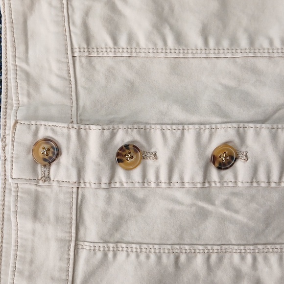 Nwot White House Black Market Tan Button Frojt Skirt Size 2 - Picture 3 of 8